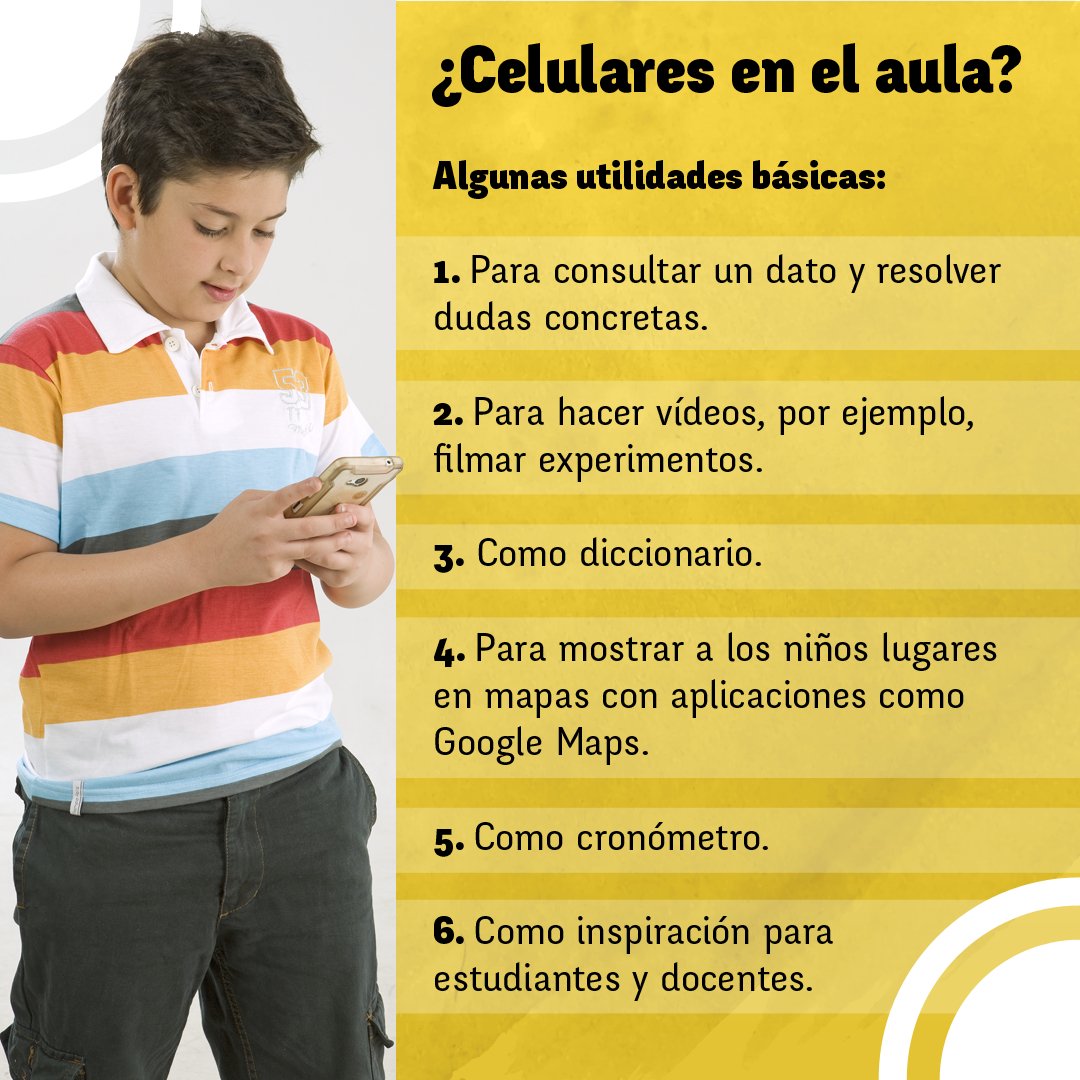 El celular en la escuela: cuándo no, cuándo sí, cómo….
